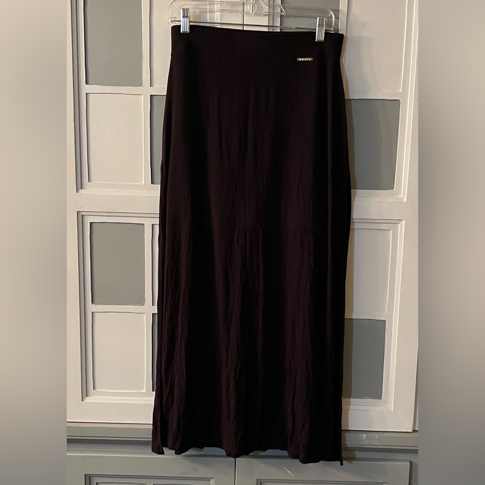 MICHAEL Michael Kors Black Maxi Skirt with Hidden Shorts